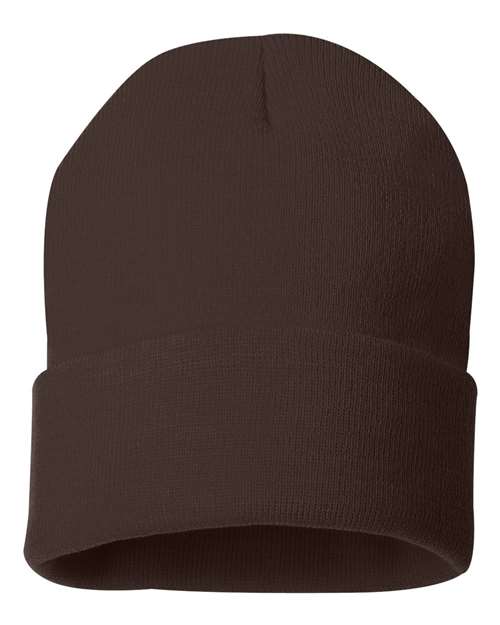 12'' Solid Cuffed Beanie