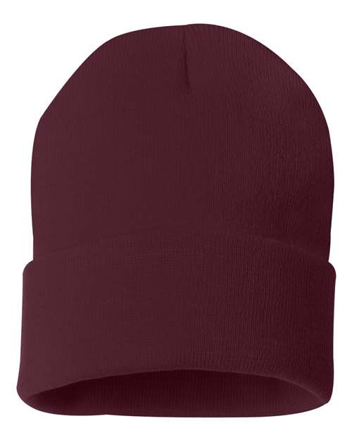 12'' Solid Cuffed Beanie