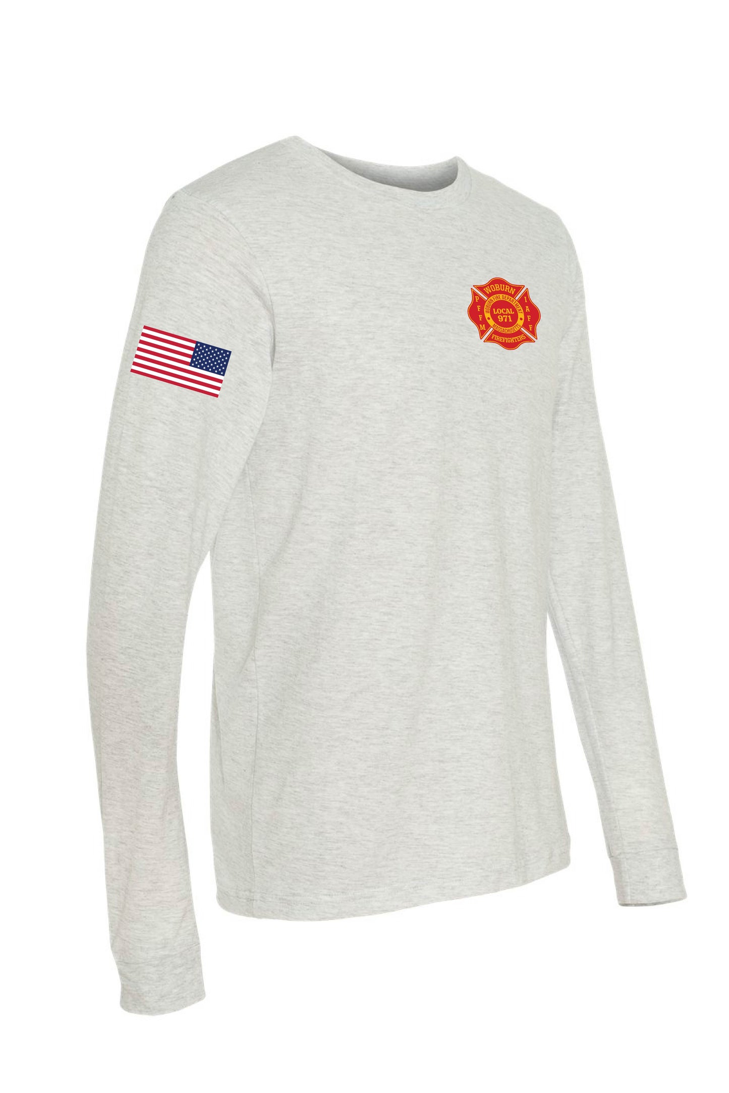 Woburn Local 971 Logo Long Sleeve T-Shirt - Unisex Adult