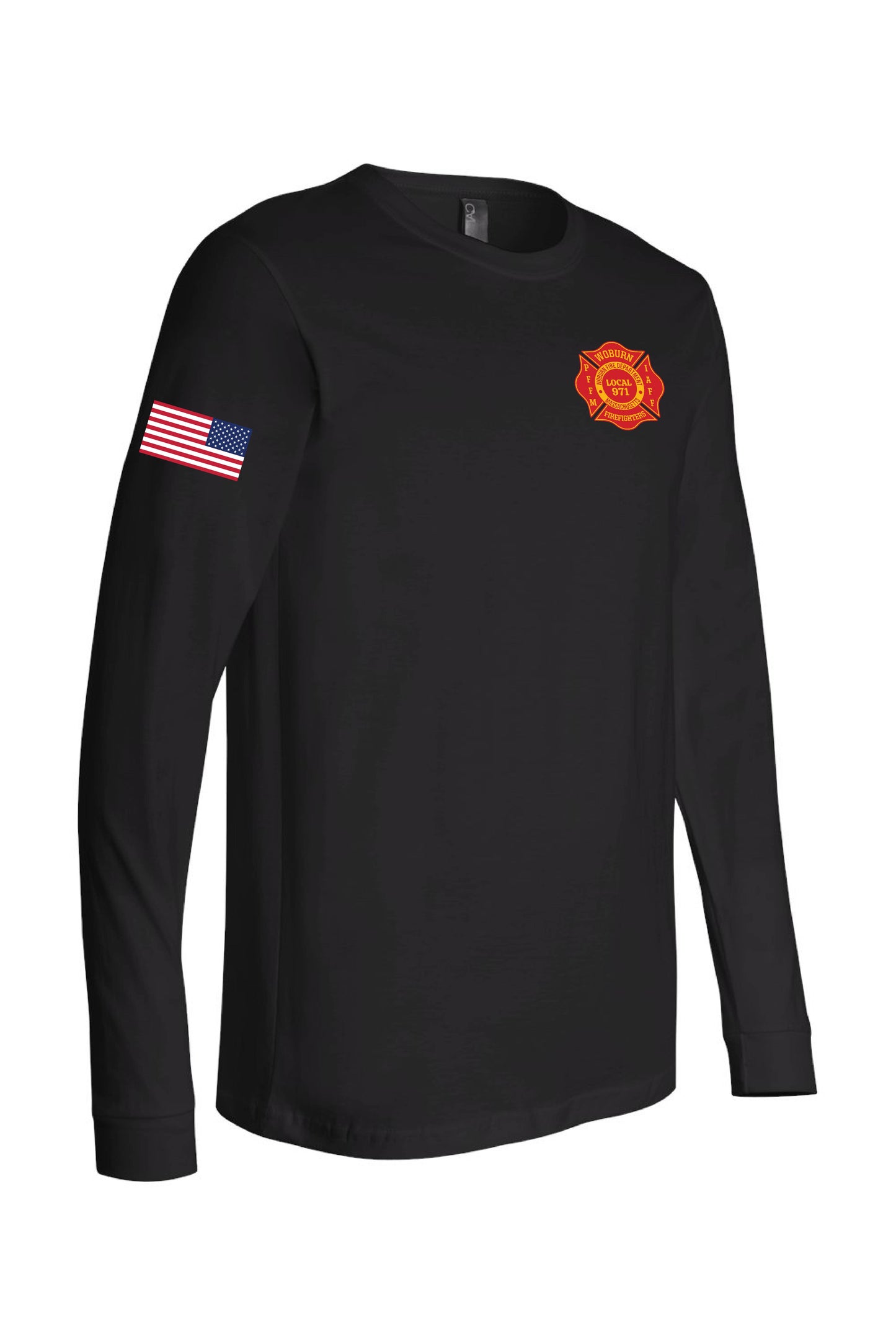 Woburn Local 971 Logo Long Sleeve T-Shirt - Unisex Adult