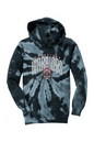 Wakefield Warrior Mascot Tie-Dye Pullover Hoodie - Youth