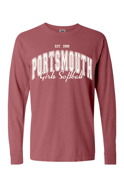 Portsmouth Softball '98 Comfort Colors Long SLeeve T-Shirt - Men's