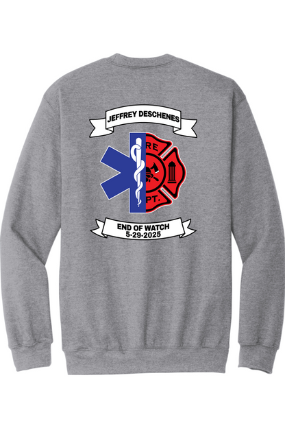 NAFD Jeffrey Deschenes End of Watch Crewneck Sweatshirt - Unisex Adult