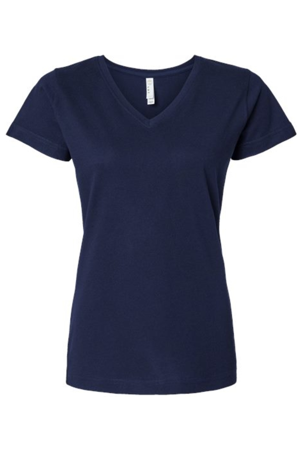 LAT Women's Fine Jersey V-Neck Tee - 3507