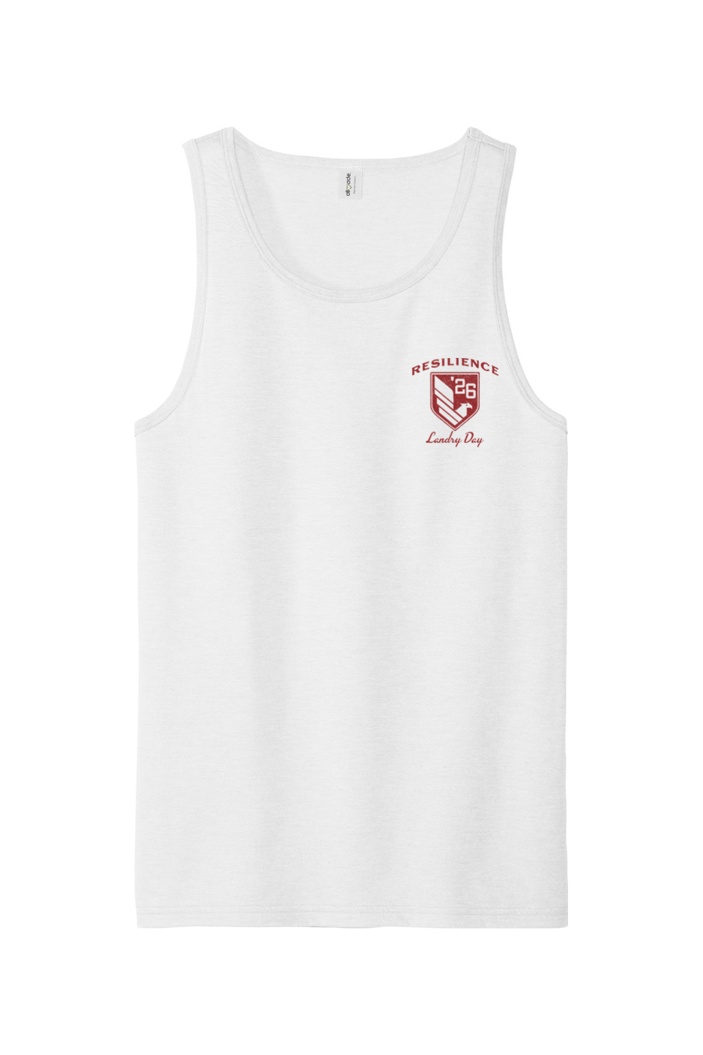 Resilience Landry Day '26 Red/White Tri-Blend Tank - Men's
