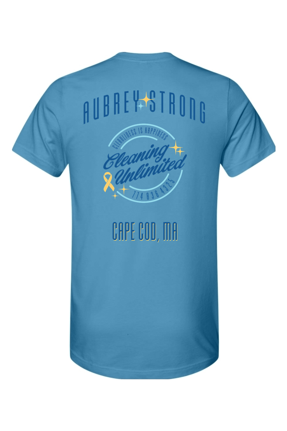 Cleaning Unlimited Summer Blue Cotton T-Shirt - Unisex