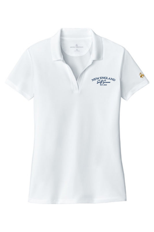 New England Golf Greens - Brooks Brothers Women's Mesh Pique Performance Polo