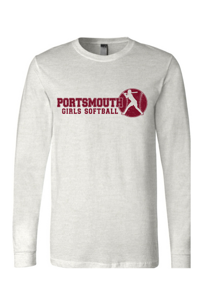 Portsmouth Girls Softball Cotton Long Sleeve T-Shirt - Men's