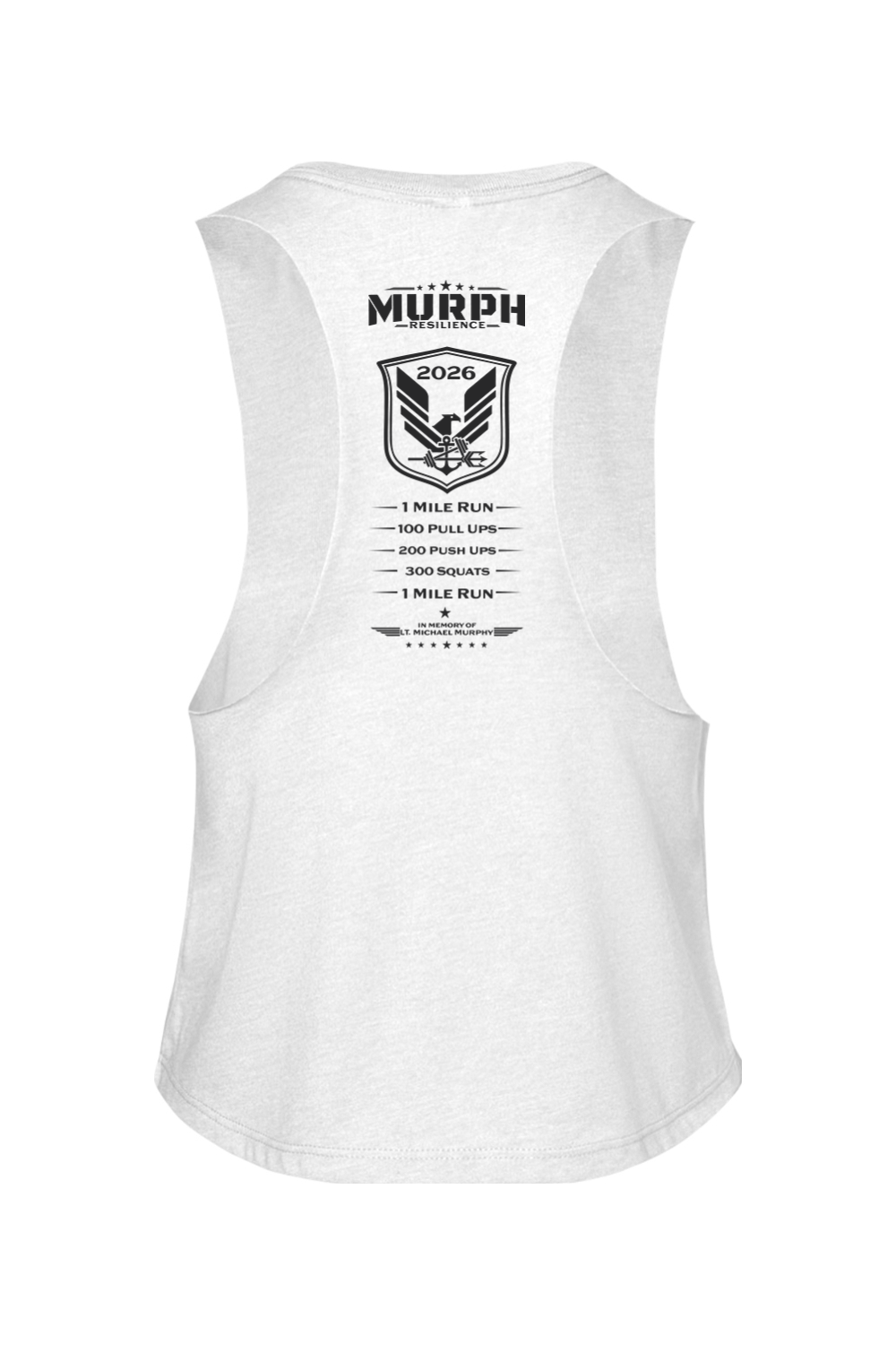 Resilience Murph 2026 Racerback Cropped Tank - Women's