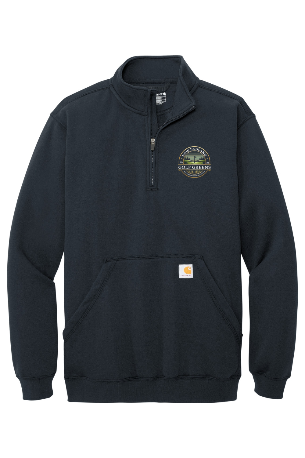 New England Golf Greens Carhartt Midweight 1/4-Zip Mock Neck Sweatshirt