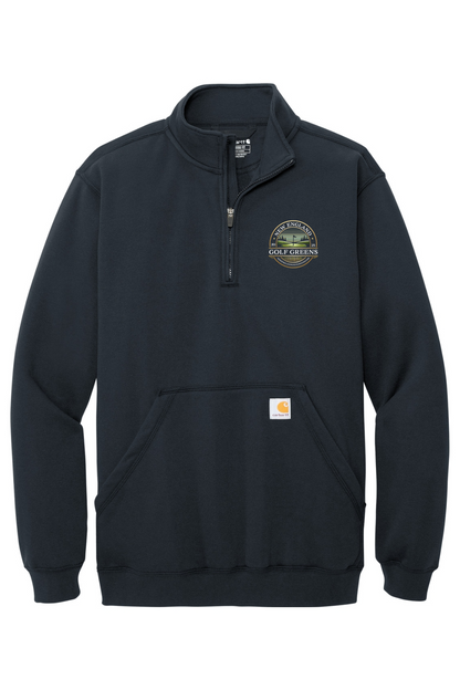 New England Golf Greens Carhartt Midweight 1/4-Zip Mock Neck Sweatshirt