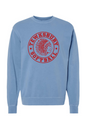 Tewksbury Red Logo Pigment-Dyed Crewneck Sweatshirt - Men's
