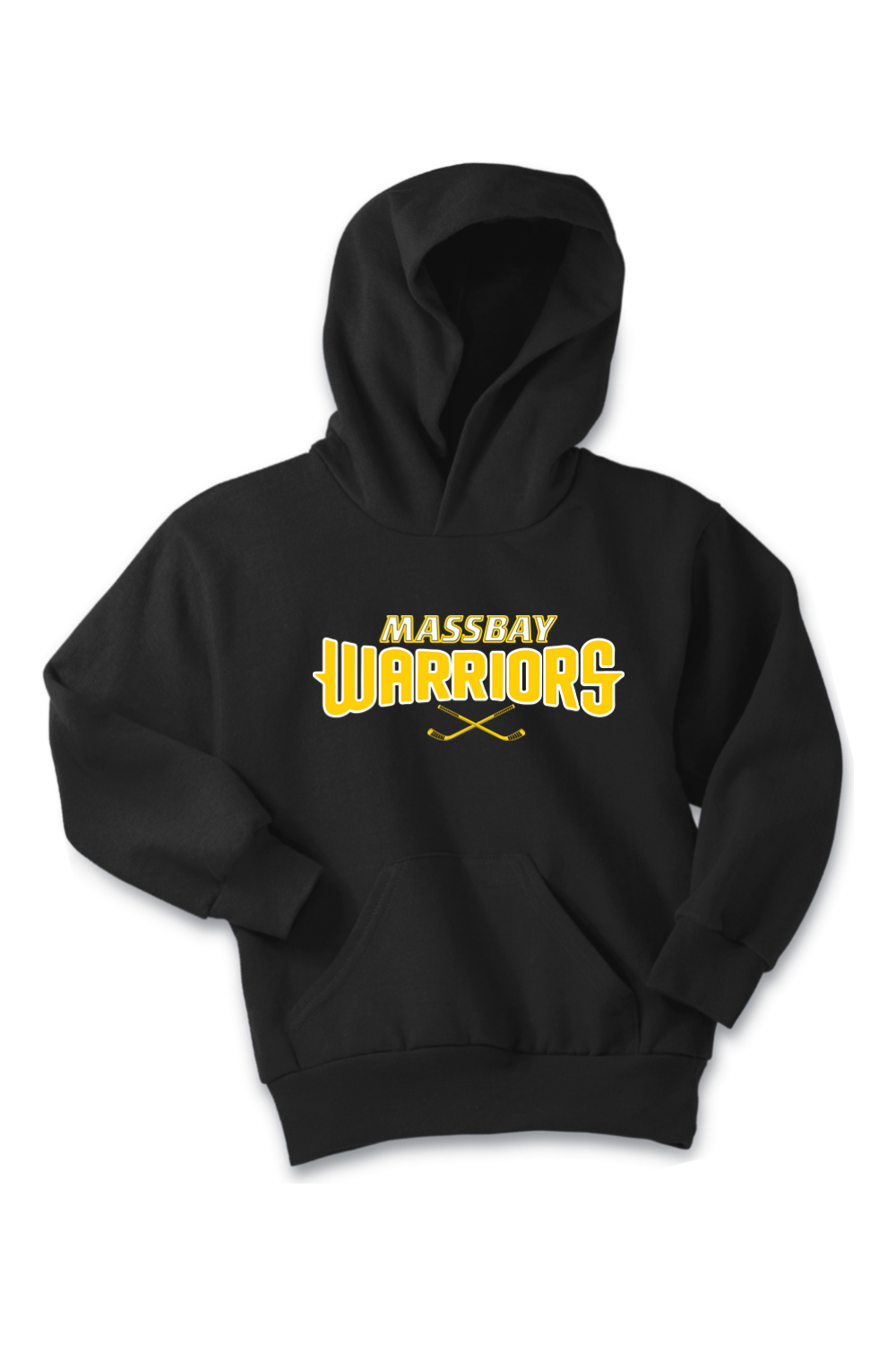 MassBay Warriors Crossed Sticks Hoodie - Youth