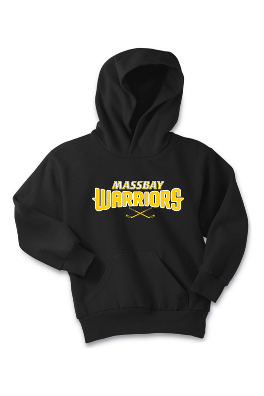 MassBay Warriors Crossed Sticks Hoodie - Youth