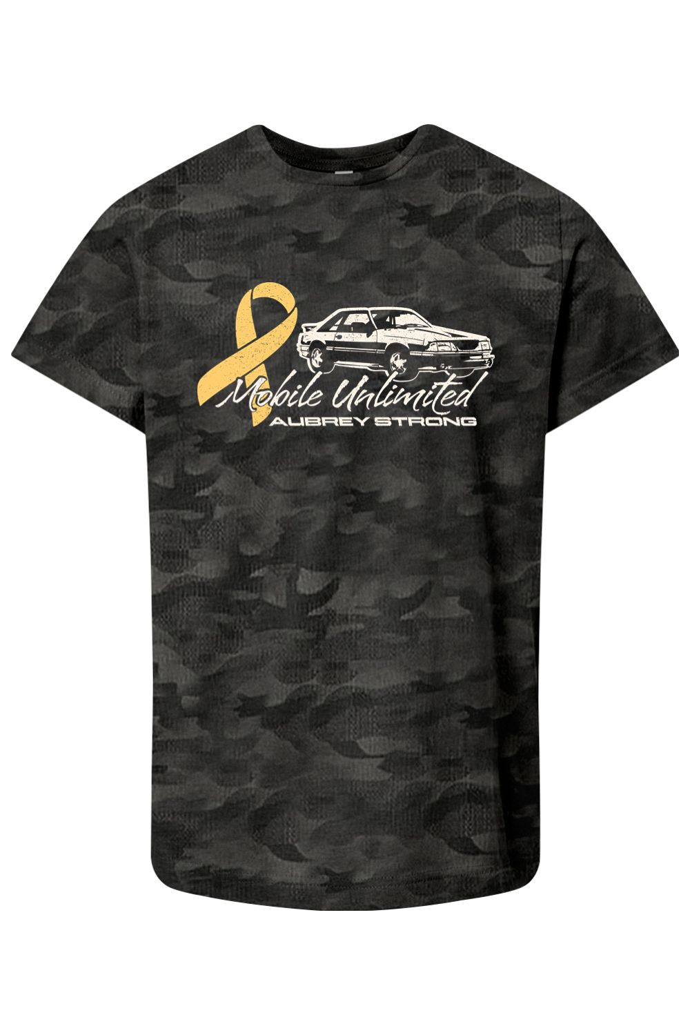 Mobile Unlimited Mustang Aubrey Strong Cotton T-Shirt - Youth