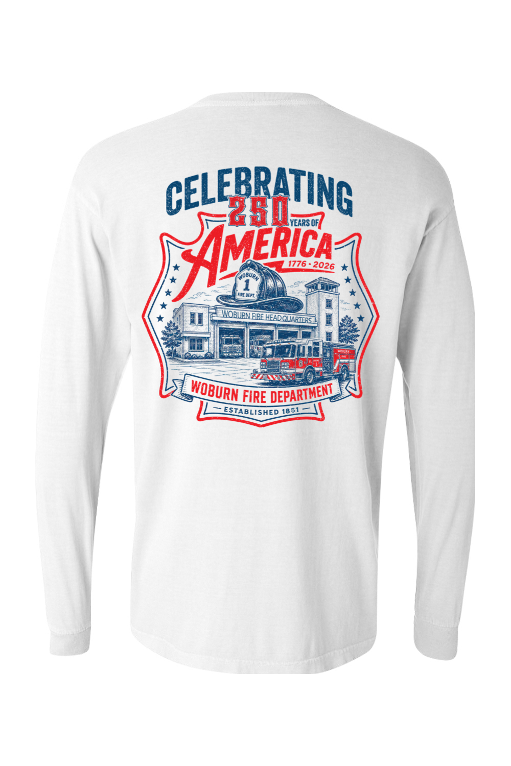 WFD Celebrating USA's 250th Comfort Colors Long Sleeve T-Shirt - Men's