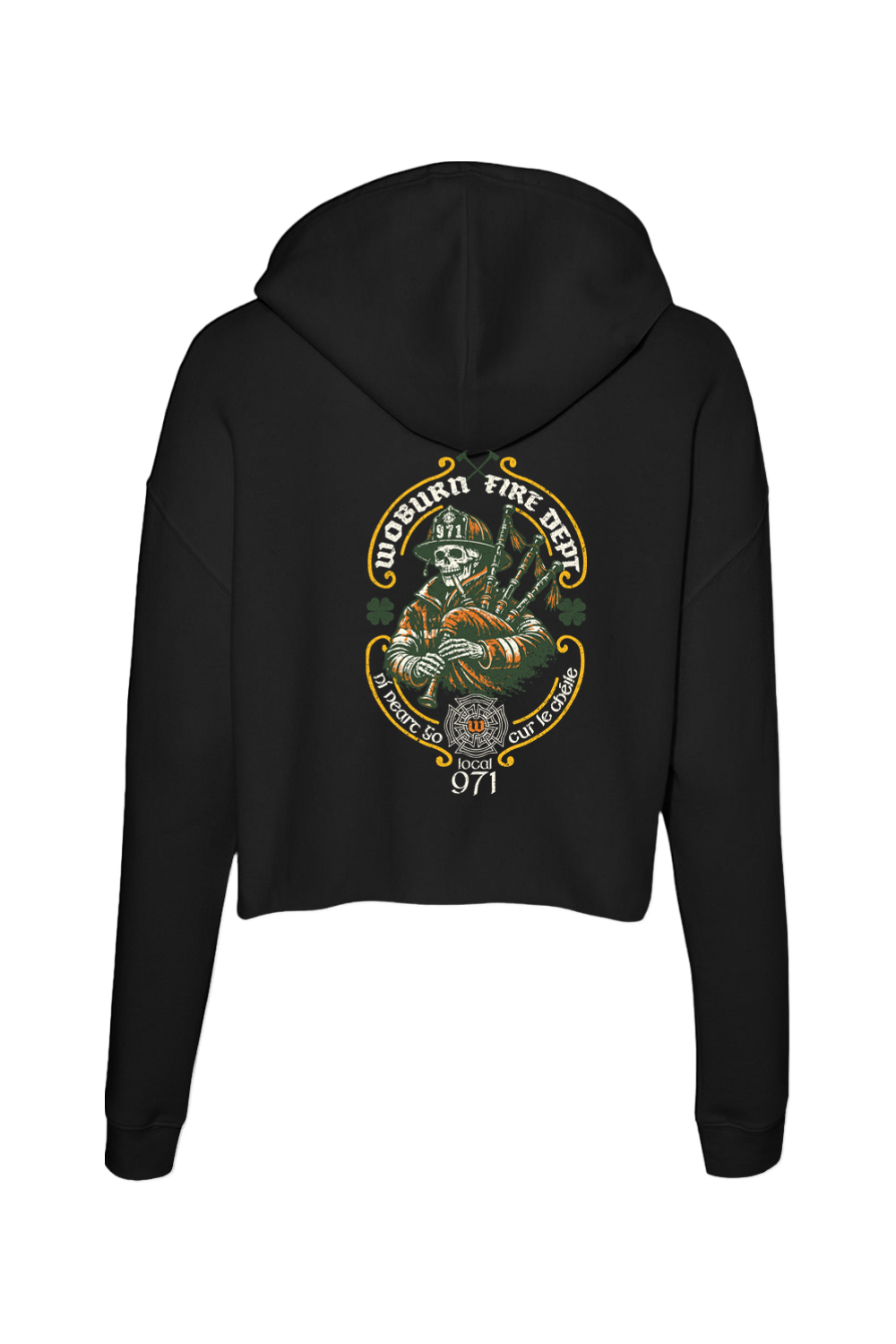 Woburn Fire St. Patrick's Day 2026 Cropped Hoodie - Women's