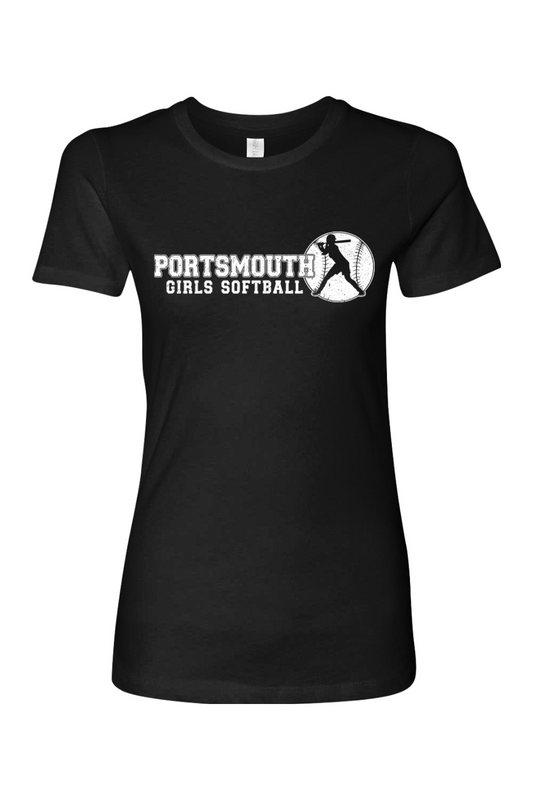 Portsmouth Girls Softball Cotton T-Shirt - Women's