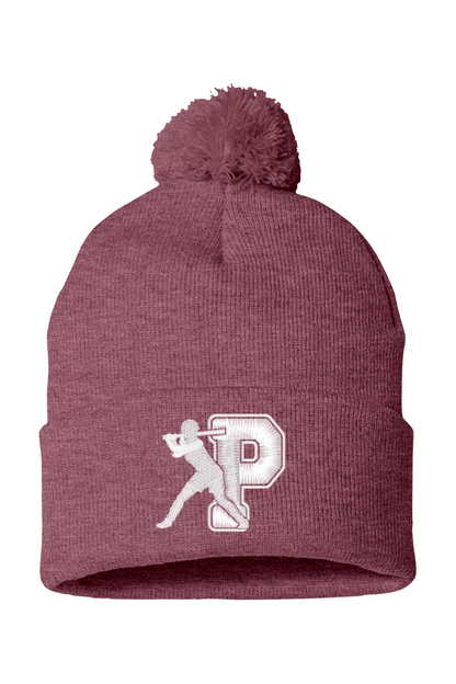 Portsmouth Girls Softball Pom-Pom 12" Knit Beanie