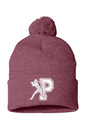 Portsmouth Girls Softball Pom-Pom 12" Knit Beanie