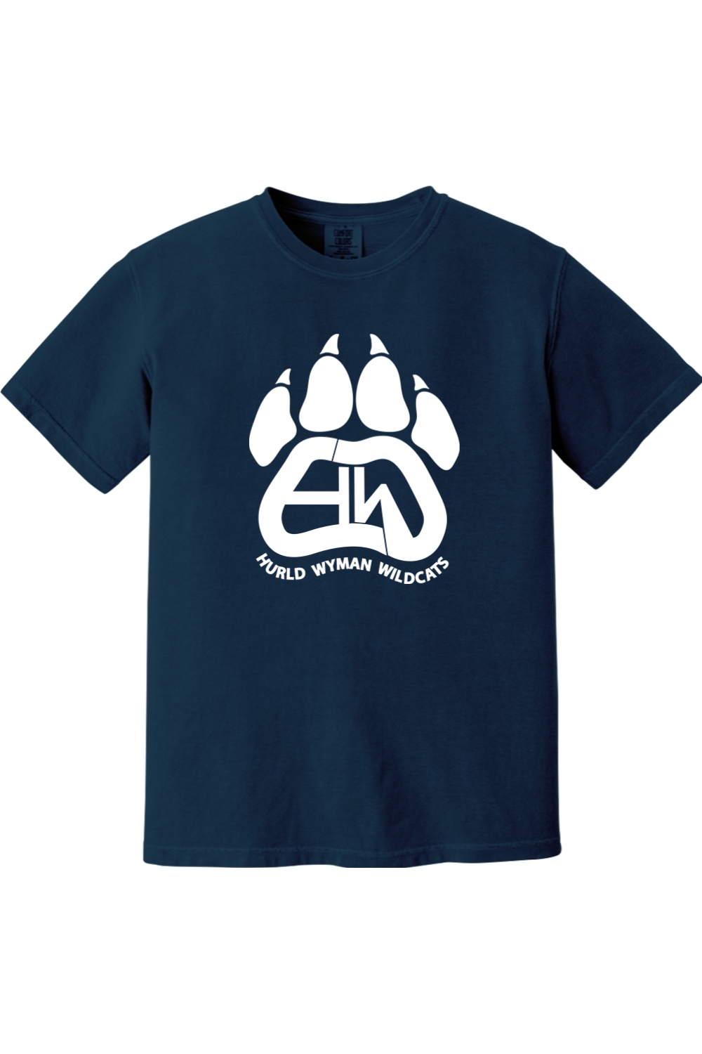 Hurld Wyman Wildcats Full Front Comfort Color Unisex T-Shirt