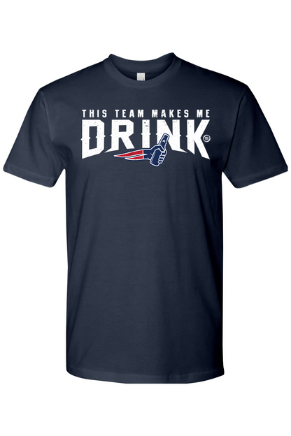 New England This Team Makes Me Drink 100% Cotton T-Shirt - Men's