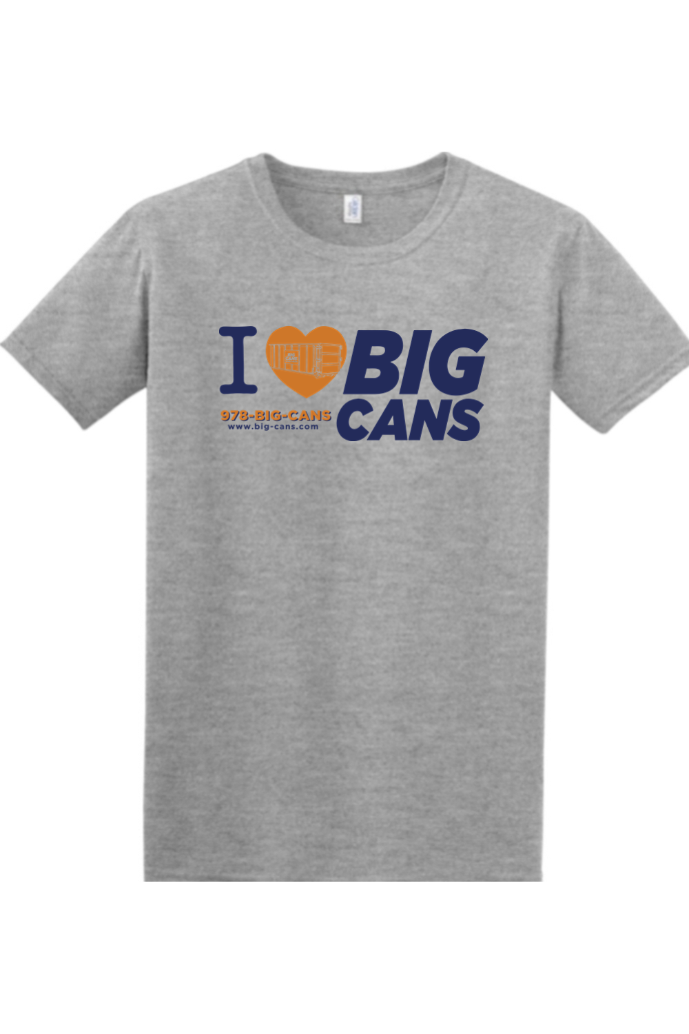I Heart Big Cans Relaxed Fit 100% Cotton T-Shirt - Unisex