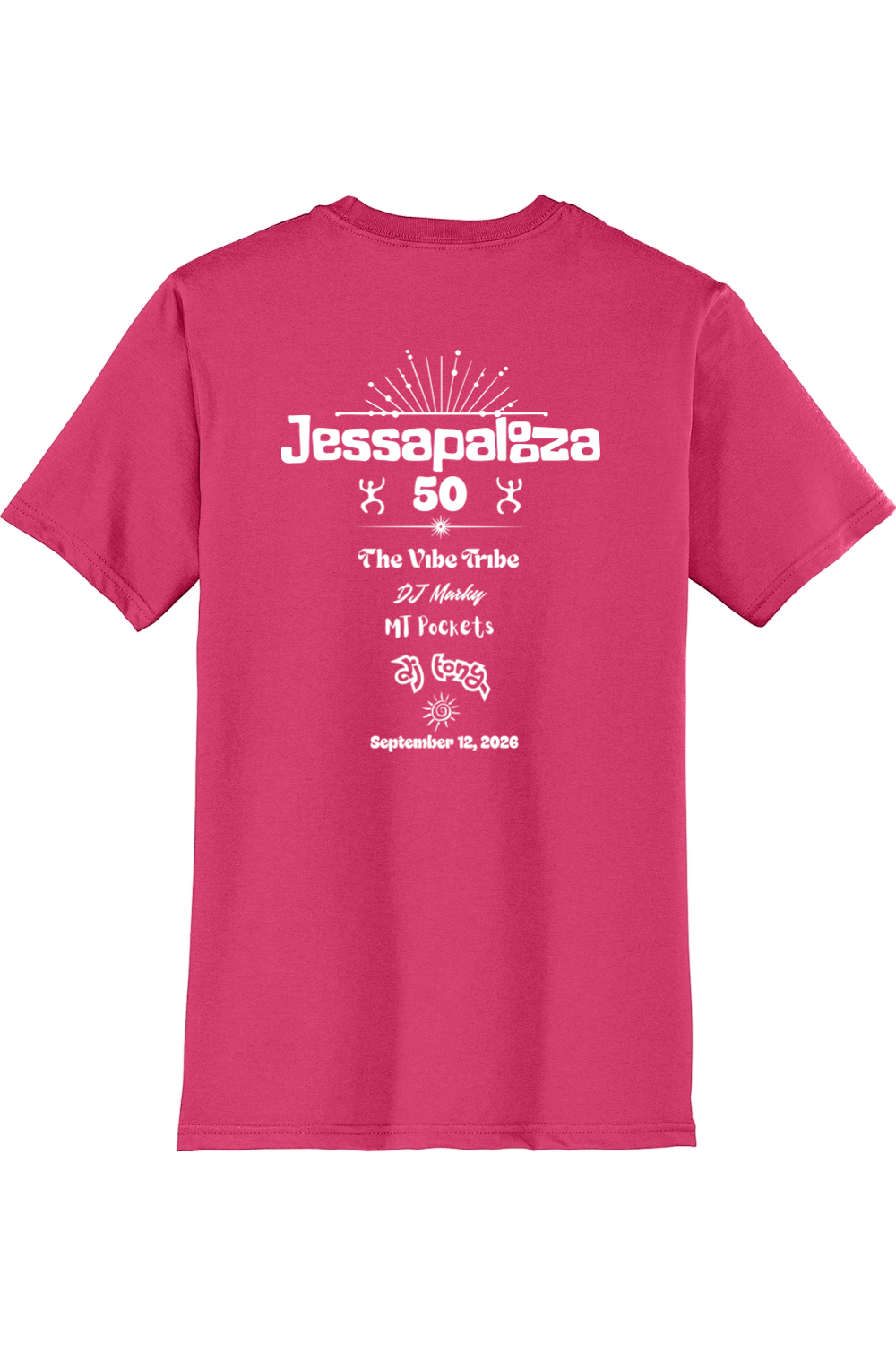 Jessapalooza Cotton T-Shirt - Adult Mens/Unisex