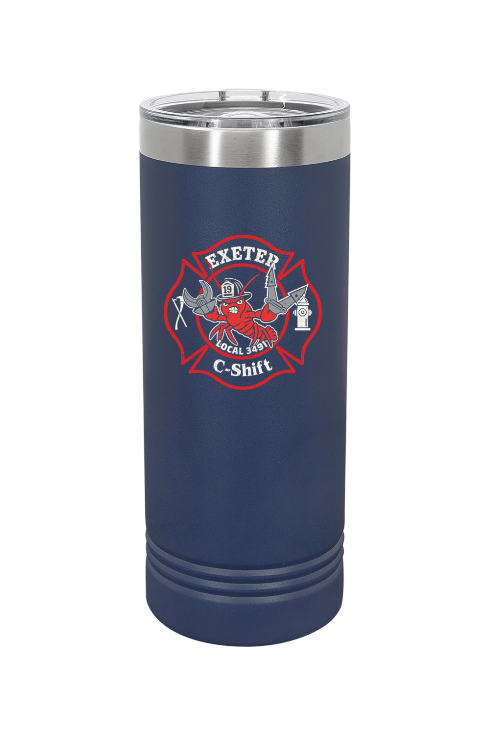 Exeter Fire C-Shift 22 oz. Skinny Tumbler with Slider Lid