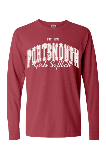Portsmouth Softball '98 Comfort Colors Long SLeeve T-Shirt - Men's