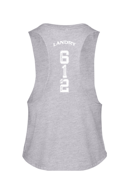 Resilience Landry Day '26 Blue/White Racerback Cropped Tank - Women's