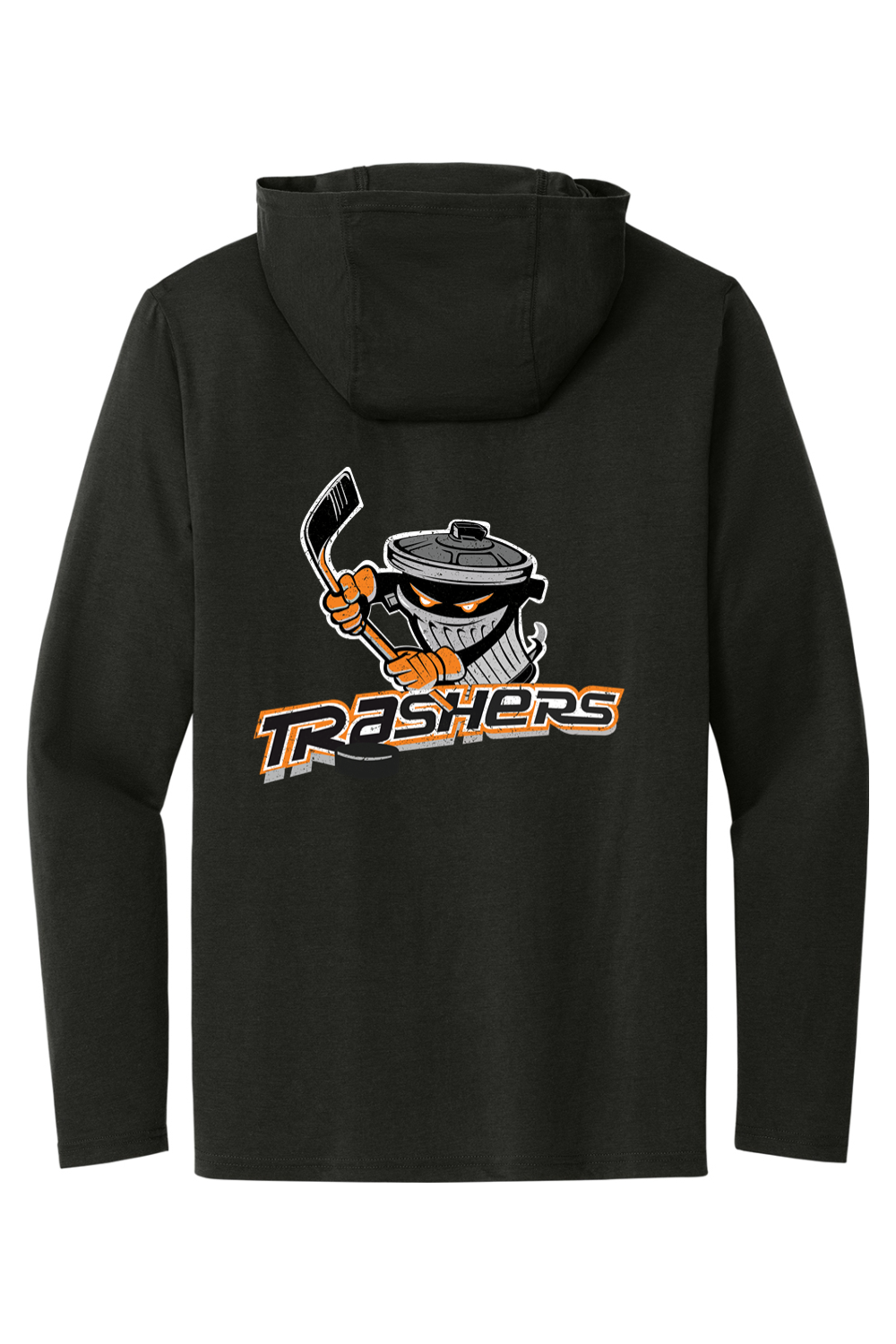 Woburn Trashers Hockey Tri-blend Long Sleeve Hooded Shirt - Men's / Unisex