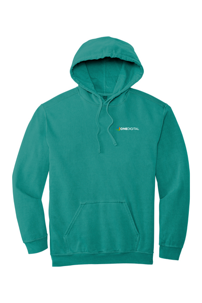 Embroidered One Digital - Comfort Colors Ring Spun Hooded Sweatshirt