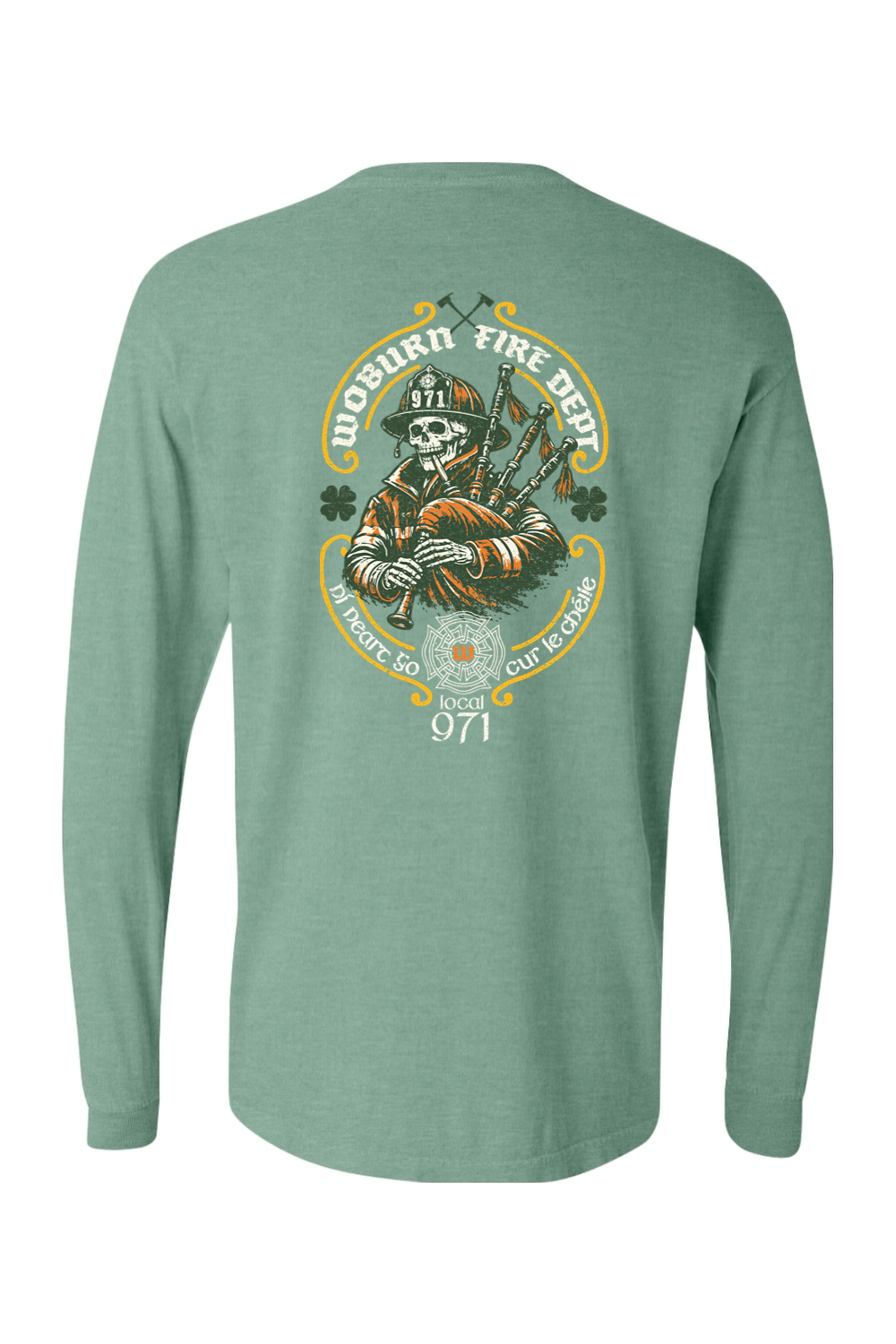 Woburn Fire St. Patrick's Day 2026 Comfort Colors Long Sleeve T-Shirt - Men's