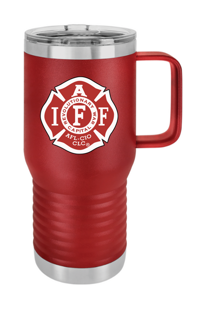 Exeter IAFF Logo 20 oz Vacuum Insulated Travel Mug with Slider Lid