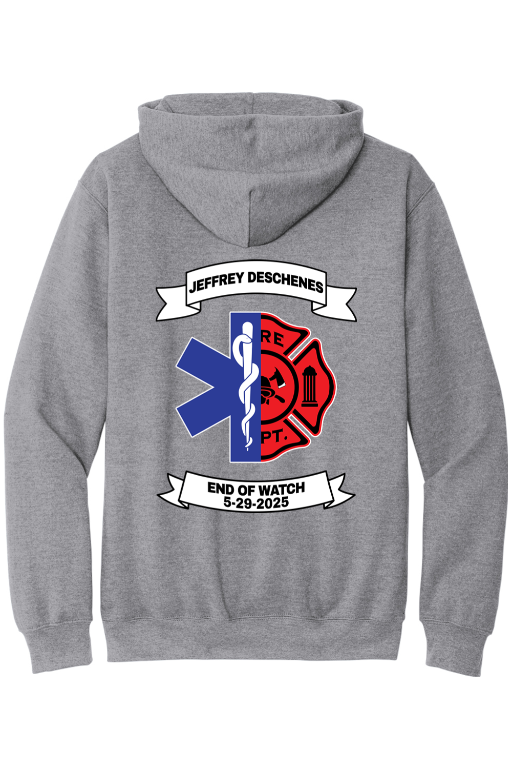 NAFD Jeffrey Deschenes End of Watch Hoodie - Unisex Adult