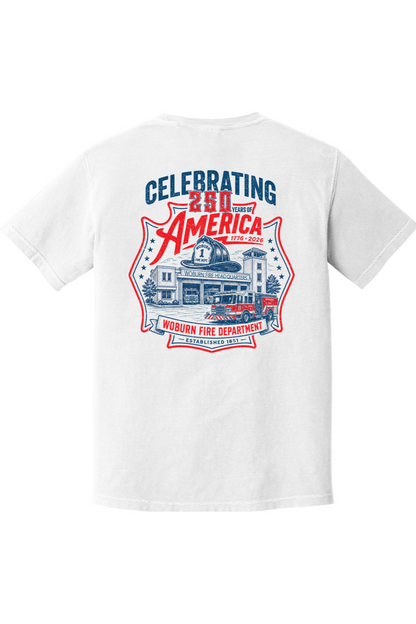 WFD Patriotic Badge 250 Years of America Comfort Colors T-Shirt - Men's