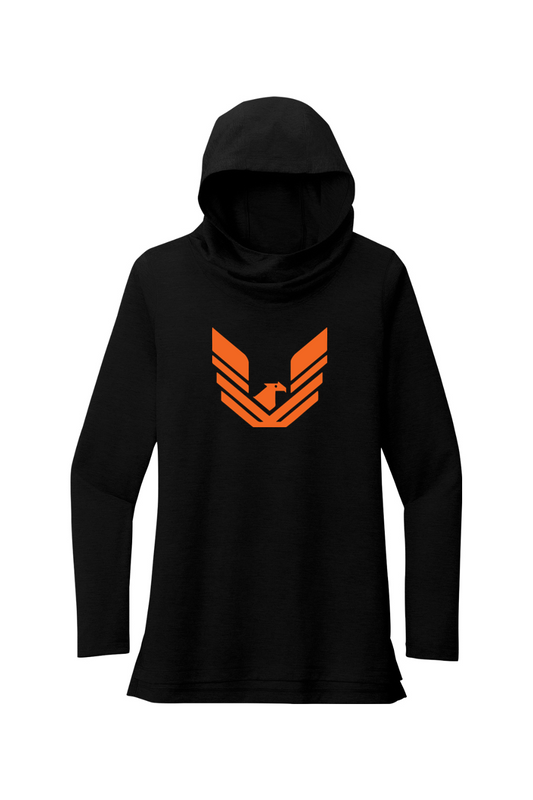 Tri-Blend Wicking Long Sleeve Ember Hoodie - Womens