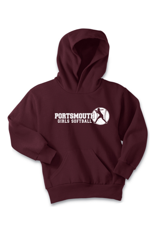 Portsmouth Girls Softball Standard Fleece Hoodie - Kid's