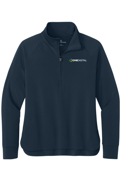 Embroidered One Digital - Brooks Brothers Women's Luxe Performance 1/4-Zip