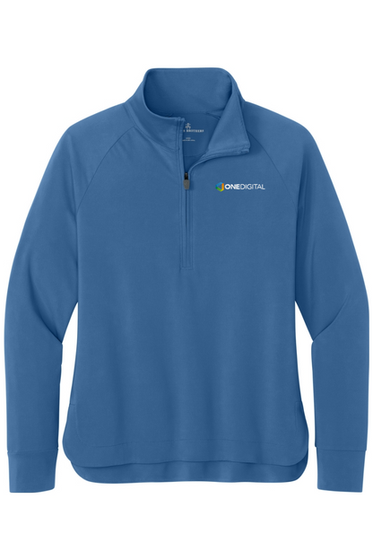 Embroidered One Digital - Brooks Brothers Women's Luxe Performance 1/4-Zip