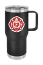 Exeter IAFF Logo 20 oz Vacuum Insulated Travel Mug with Slider Lid