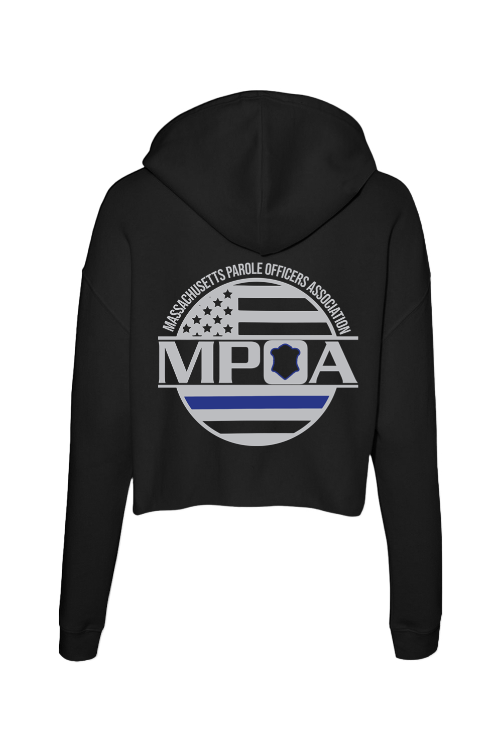 Mass Parole Officers - Women's Cropped Hooded Sweatshirt