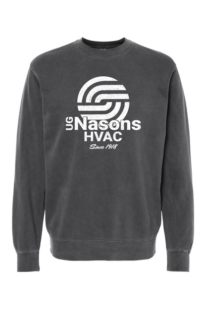 UG Nasons Distressed Logo Pigment-Dyed Crewneck Sweatshirt - Unisex / Men's