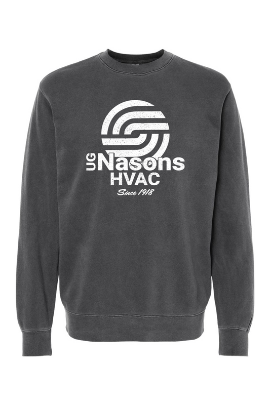 UG Nasons Distressed Logo Pigment-Dyed Crewneck Sweatshirt - Unisex / Men's