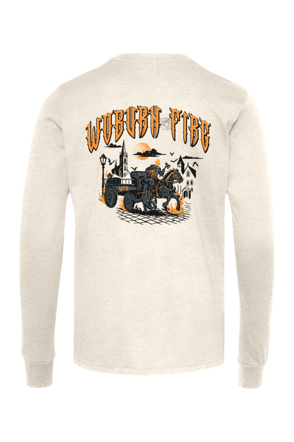 Woburn Fire Halloween 2025 Cotton Long Sleeve T-Shirt - Youth