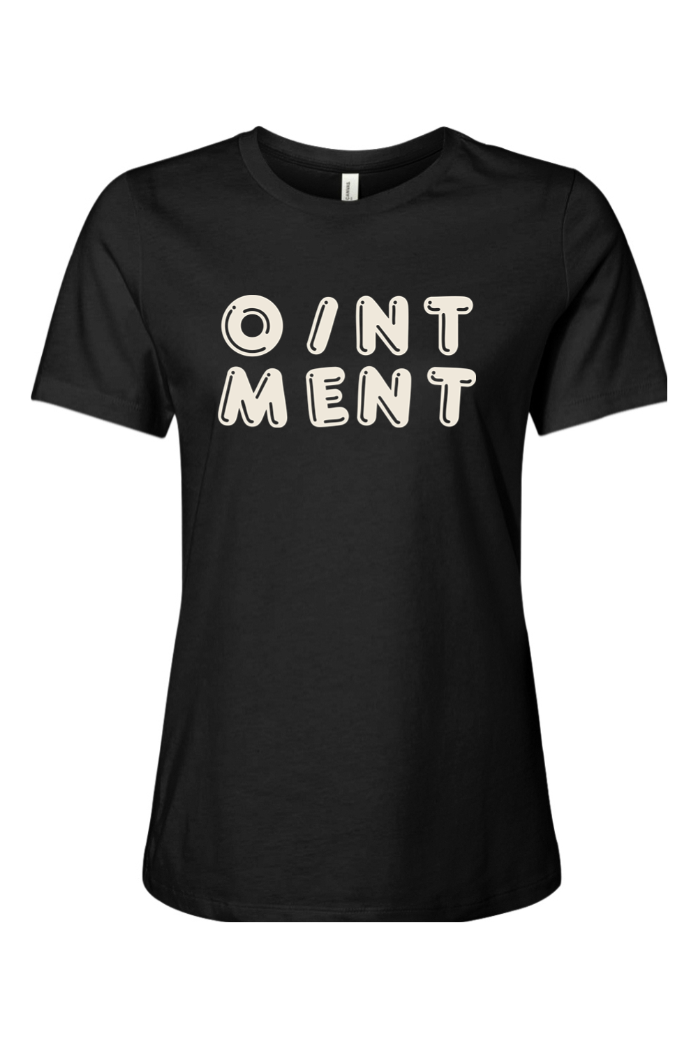 Ointment Wiggly Letters Relaxed Jersey Cotton T-Shirt - Women's
