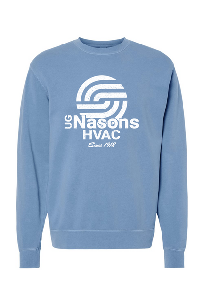 UG Nasons Distressed Logo Pigment-Dyed Crewneck Sweatshirt - Unisex / Men's