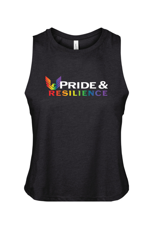 Pride & Resilience Racerback Cropped Tank - Women's