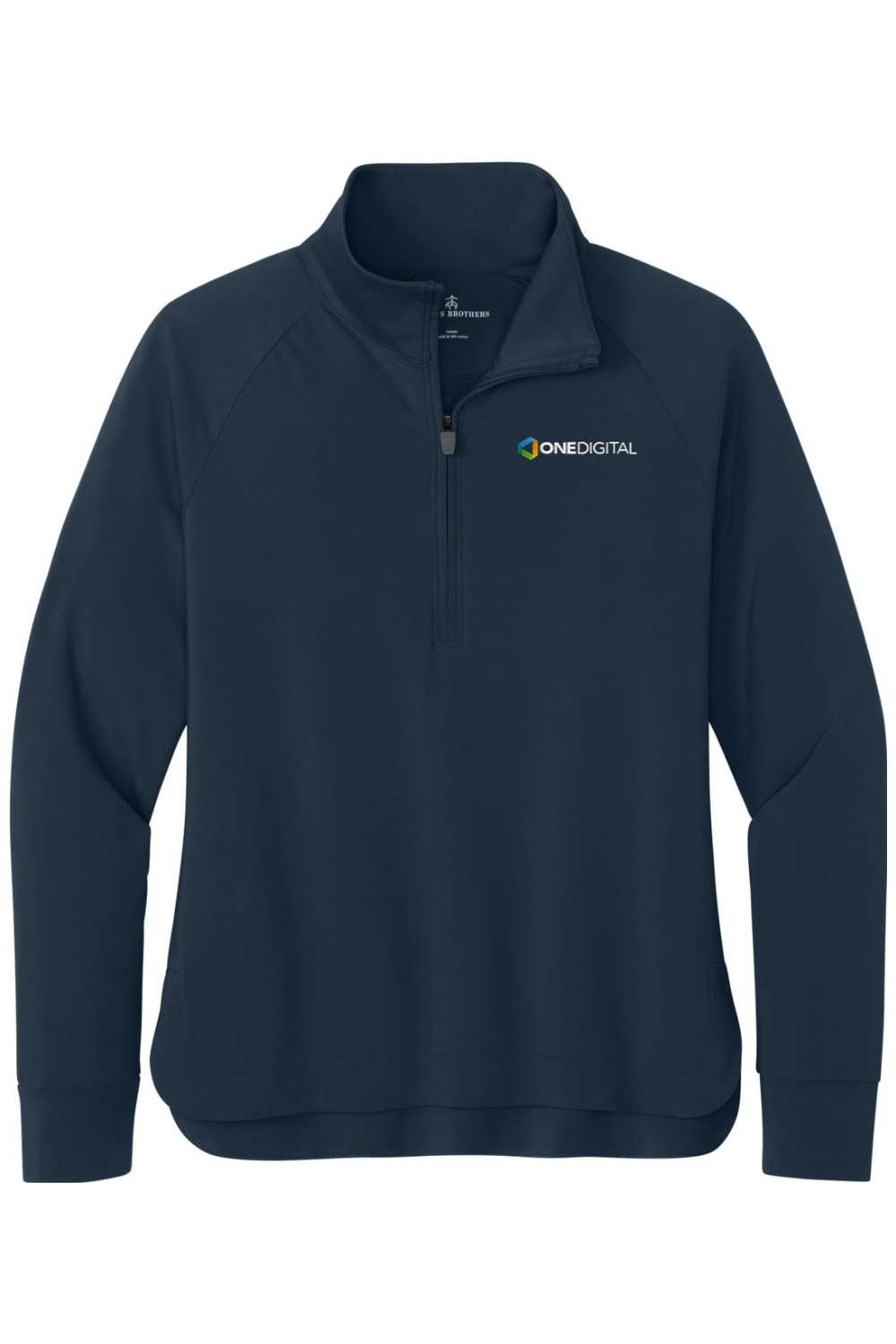Embroidered One Digital - Brooks Brothers Women's Luxe Performance 1/4-Zip